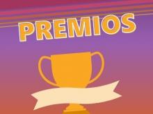 "Premios" written out over a trophy cup