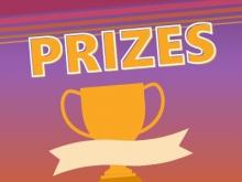 "Prizes" written out over a trophy cup
